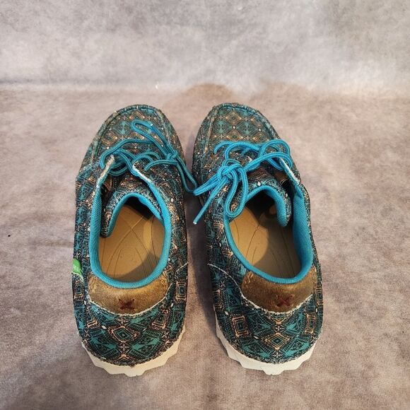 Twisted X Eco Patterned Casual Shoes with Blue Accents Size 6.5 - Picture 9 of 9